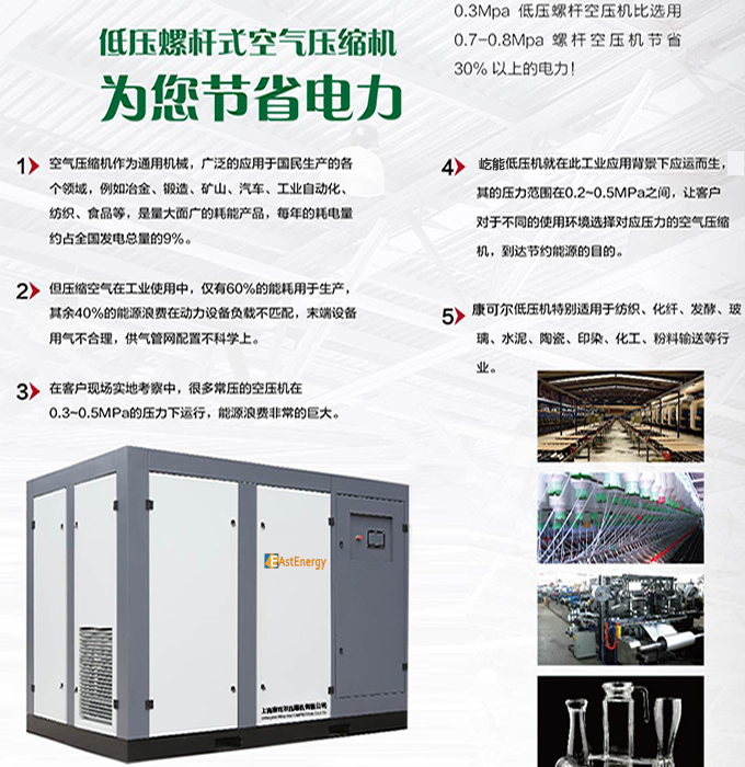 低壓變頻螺桿空壓機